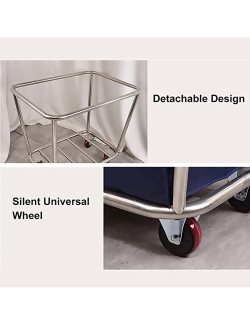 D-026-2 DOUBLE BARREL LINEN CART