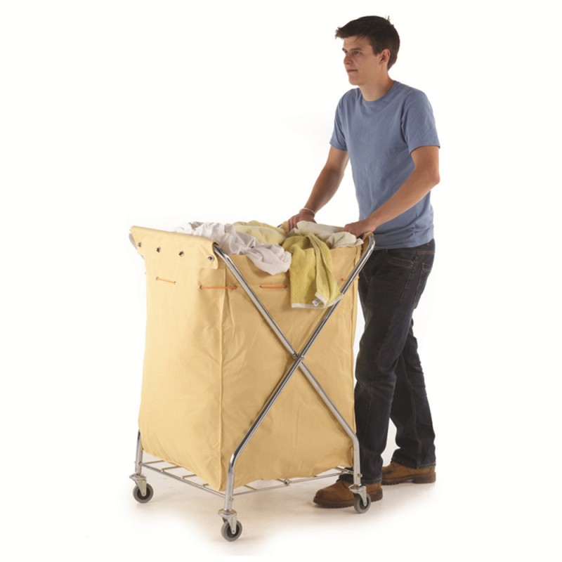 D-027 FOLDING X-SHAPED LINEN CART