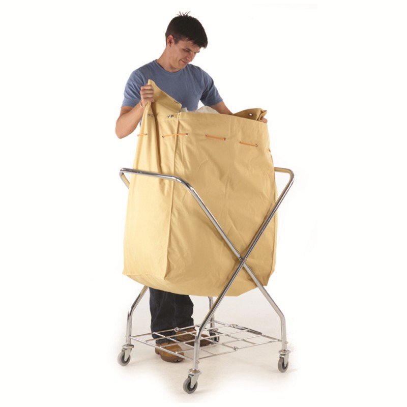 D-027 FOLDING X-SHAPED LINEN CART