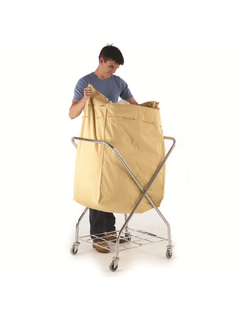 D-027 FOLDING X-SHAPED LINEN CART