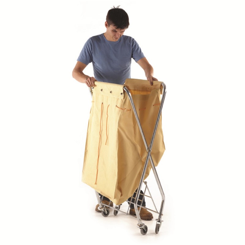 D-027 FOLDING X-SHAPED LINEN CART