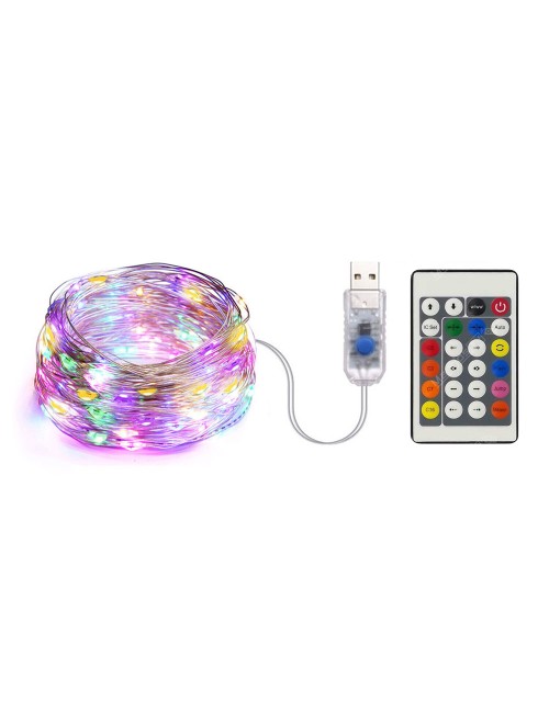LED STRIP BULB LIGHT SET USB 5V 10MTR RGB CONTROLLER