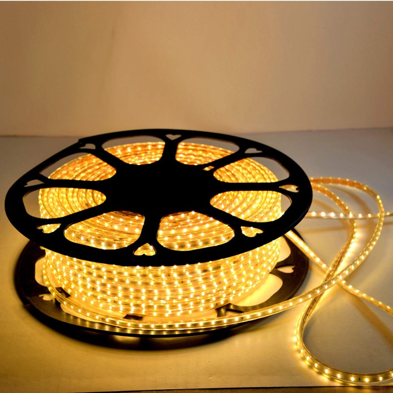 2835-180P DOUBLE LINE LED STRIP LIGHT YELLOW 50 MTR
