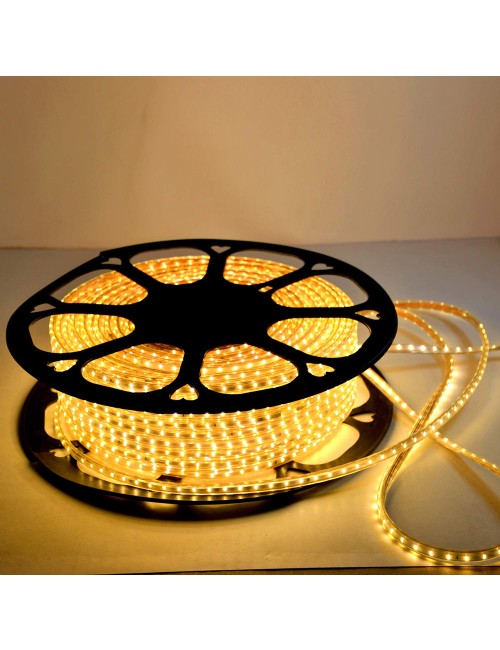 2835-180P DOUBLE LINE LED STRIP LIGHT YELLOW 50 MTR