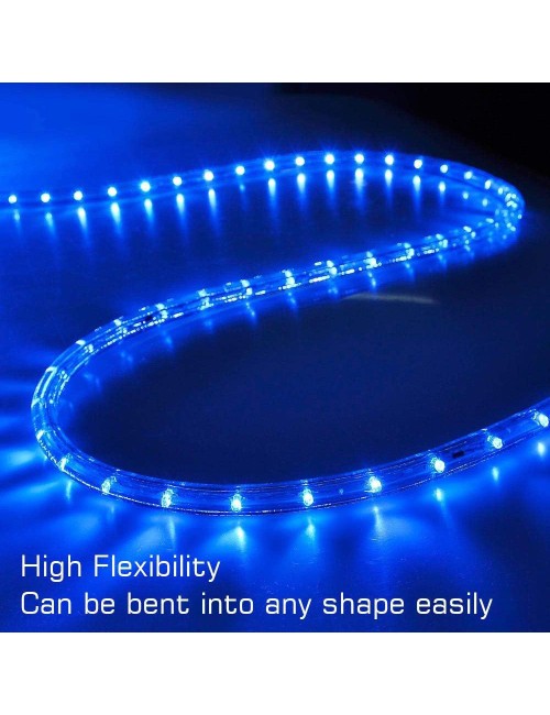 2835-180P DOUBLE LINE LED STRIP LIGHT BLUE 50 MTR - CH