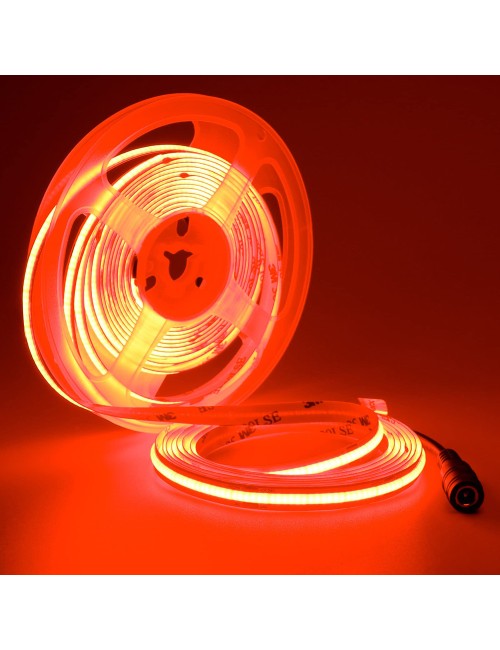 شريط ليد 12 فولت 5 متر احمر COB LIGHT
