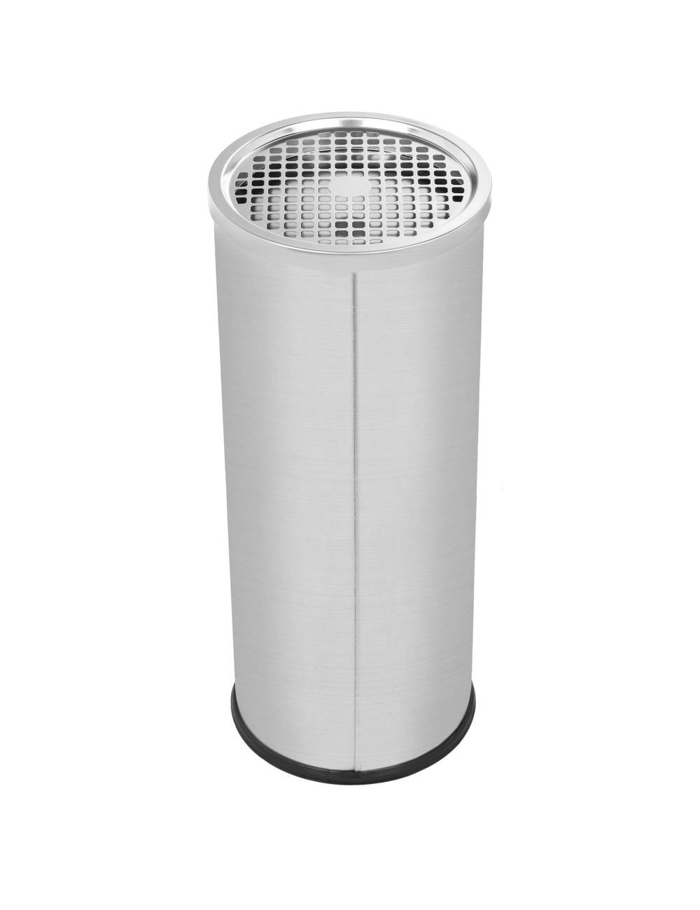 D-033 SMOKING BIN ROUND BIG STAINLESS STEEL H.D.