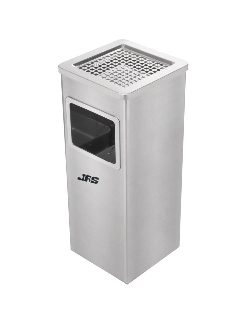 D-032 SMOKING BIN SQUARE SMALL STAINLESS STEEL