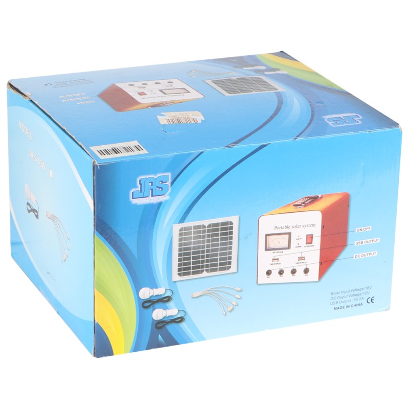 SOLAR SYSTEM 10W WITH 10W SOLAR PANEL & 2 LED BULBS