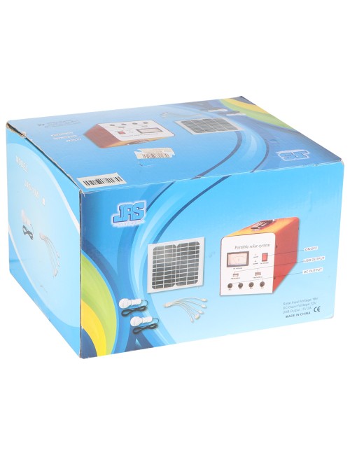 SOLAR SYSTEM 10W WITH 10W SOLAR PANEL & 2 LED BULBS