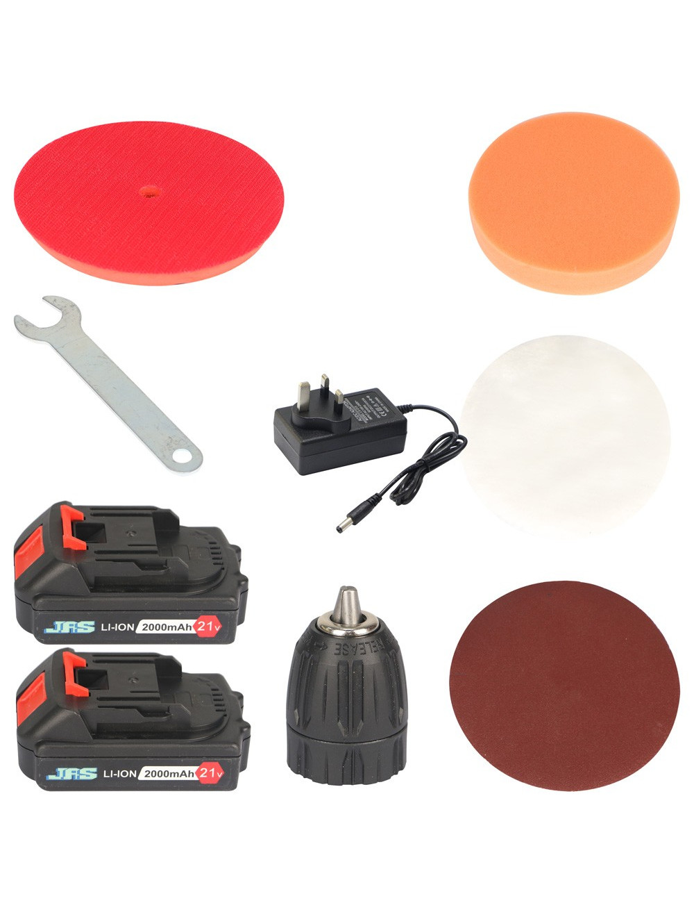 JAS-PCD21V2IN1 POLISHING MACHINE 21V WITH 2PCS LITHIUM BATTERIES