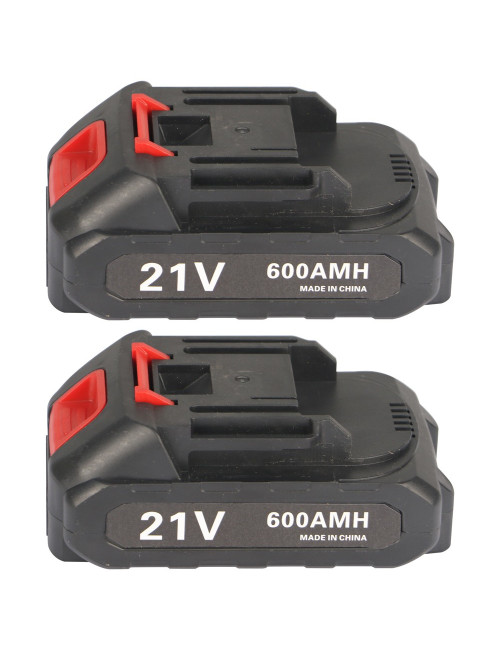 CORDLESS IMPACT WRENCH WITH 2 LITHIUM BATTERIES 21V