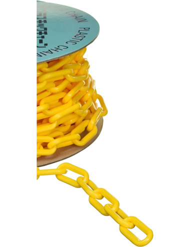 YF-PWC PLASTIC WARNING CHAIN YELLOW 8 MM x 25 MTR