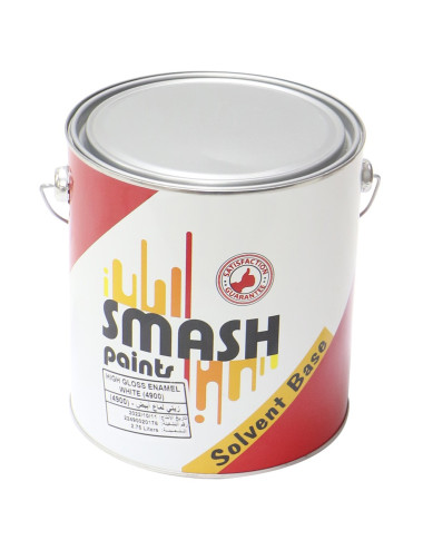 Oily white glossy gallon SMASH