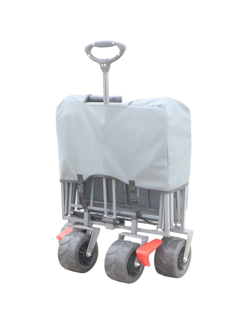 FW-005 FW-03 عربانة خام 4 عجل مظلة رمادي
