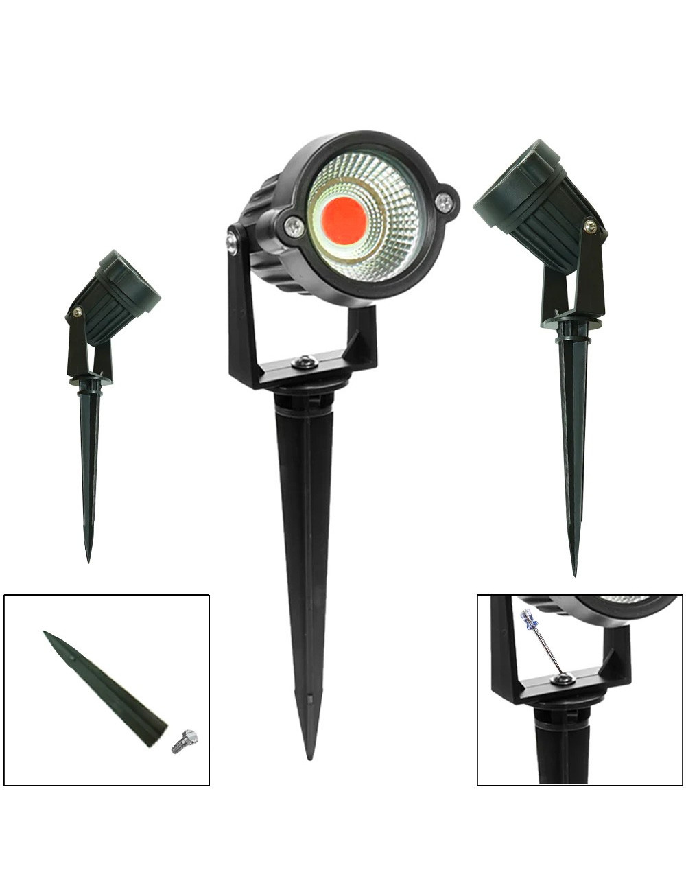 AL ANWAR LED COB DOWN LIGHT RED 8W
