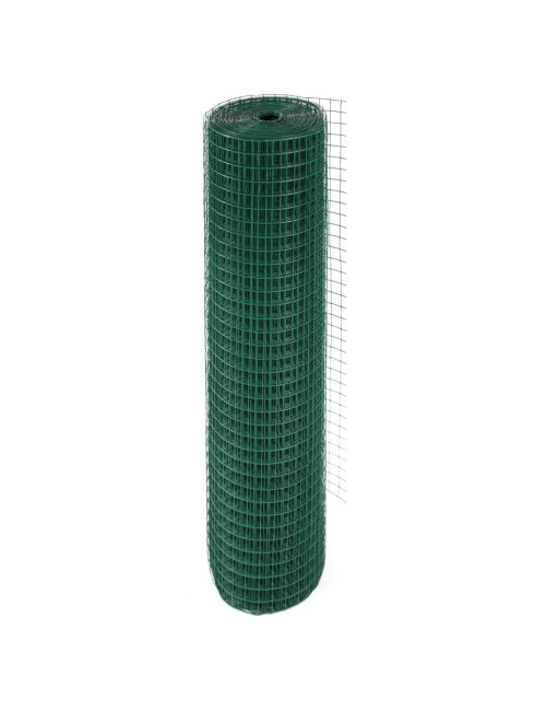 PVC COATED WELDED MESH GREEN 15G x 1" x 2 x 25 MTR