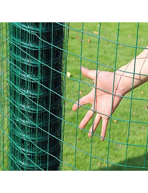 PVC COATED WELDED MESH GREEN 15G x 1" x 2 x 25 MTR