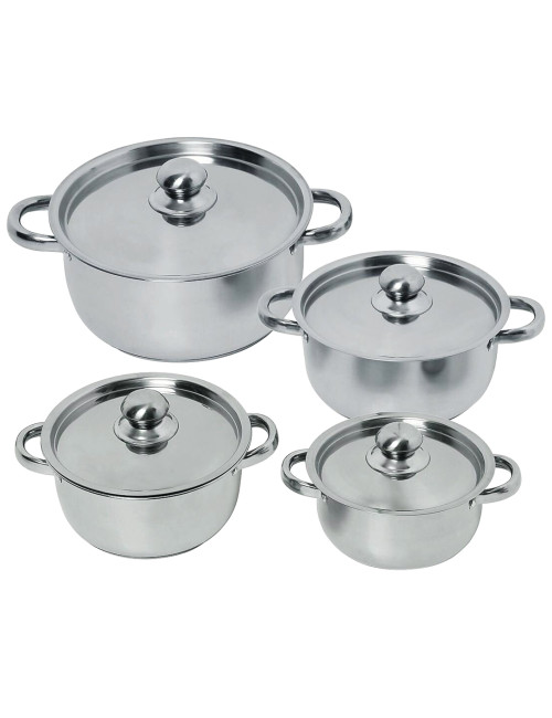 Stainless steel cookware set 8 pieces NO-455