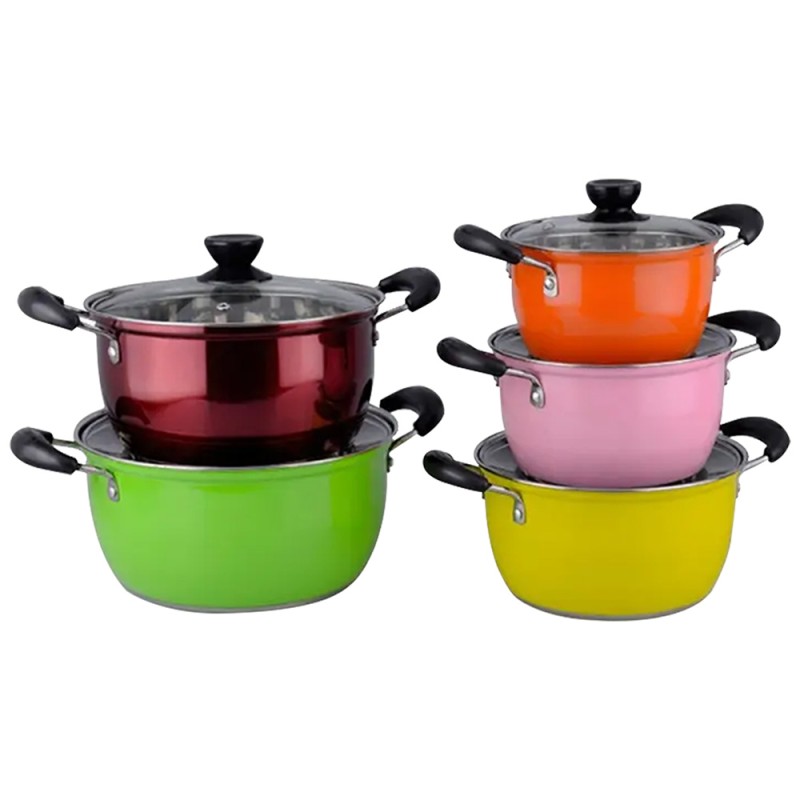 10-piece stainless steel cookware set HP786-102