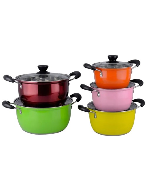 10-piece stainless steel cookware set HP786-102