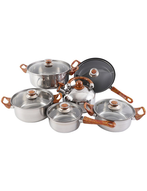 Steel cookware set 12 pieces CS1251