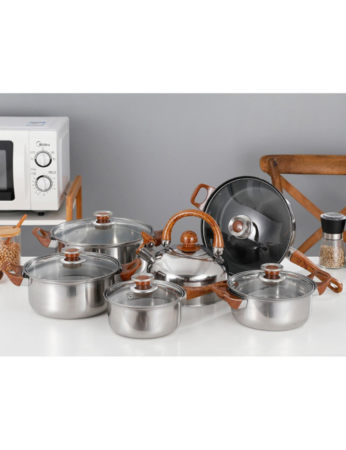 Steel cookware set 12 pieces CS1251