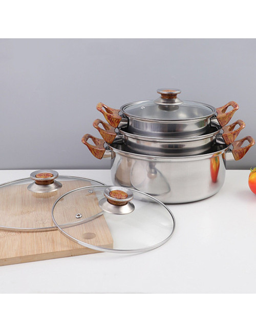 Steel cookware set 12 pieces CS1251