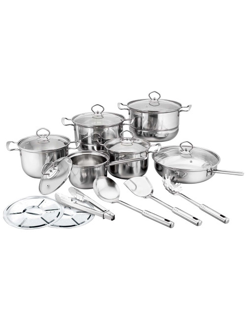 طقم اواني استيل 14 قطعة CS1258