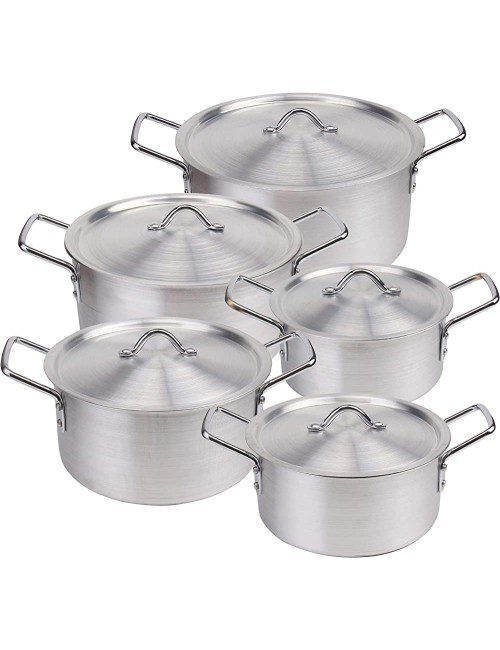 Aluminum cookware set 10 pieces SAS-112