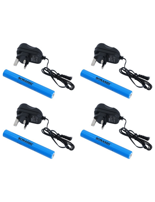 SLT-2511 SONASHI RECHARGEABLE LED TORCH 4 PCS SET