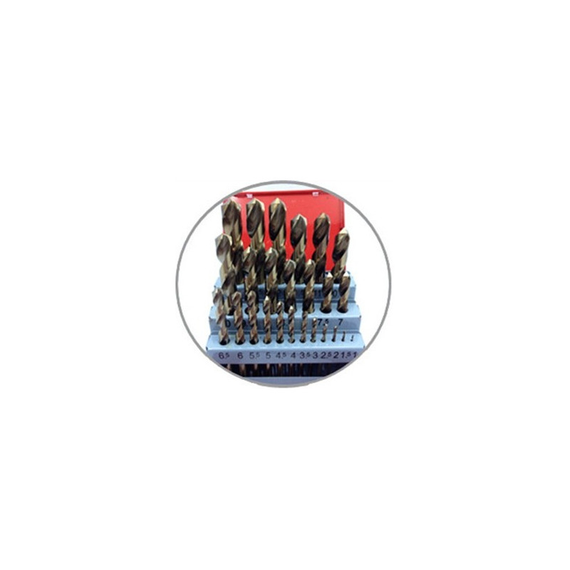 HSS Twist Drill Bit 1.0-13MM (25PCS/SET) - CHN