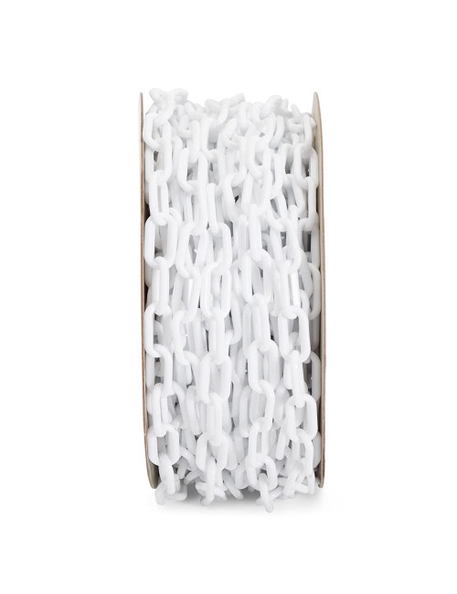 YF-PWC PLASTIC WARNING CHAIN WHITE 4 MM x 25 MTR