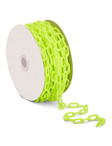 YF-PWC PLASTIC WARNING CHAIN GREEN 8 MM x 25 MTR