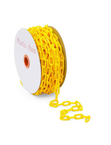 سلسلة بلاستيك اصفر 4ملي×25 متر CHN