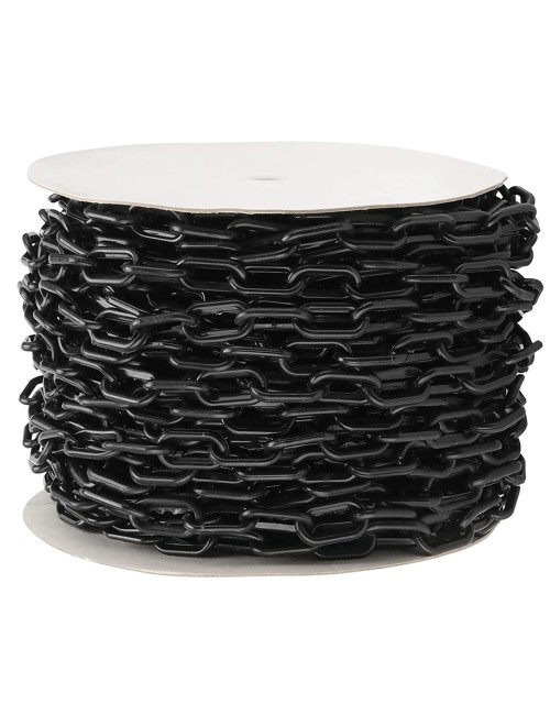YF-PWC PLASTIC WARNING CHAIN BLACK 4 MM x 25 MTR