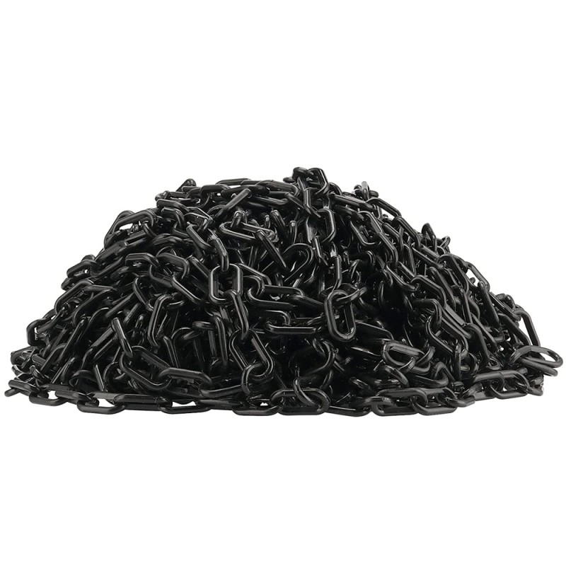 YF-PWC PLASTIC WARNING CHAIN BLACK 4 MM x 25 MTR