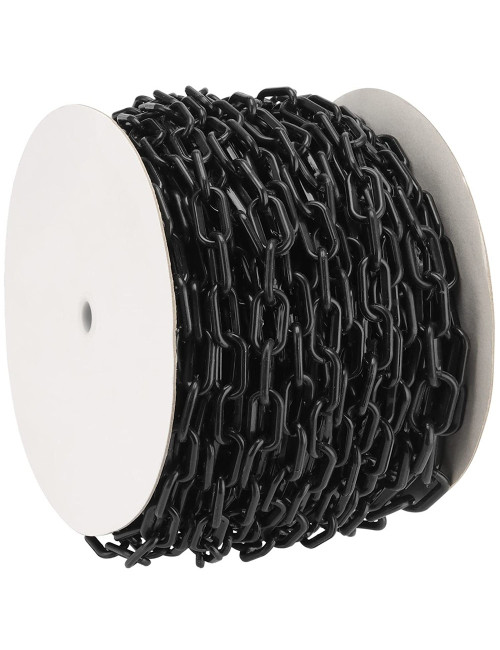 YF-PWC PLASTIC WARNING CHAIN BLACK 6 MM x 25 MTR