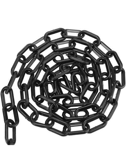 YF-PWC PLASTIC WARNING CHAIN BLACK 6 MM x 25 MTR