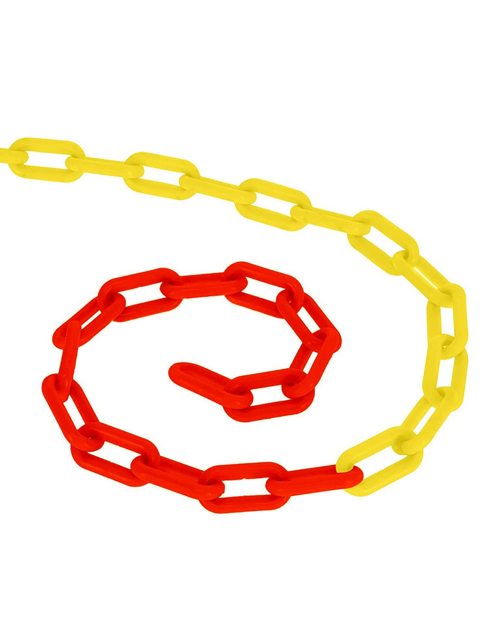 سلسلة بلاستيك اصفر×احمر 8 ملي ×25 متر CHN