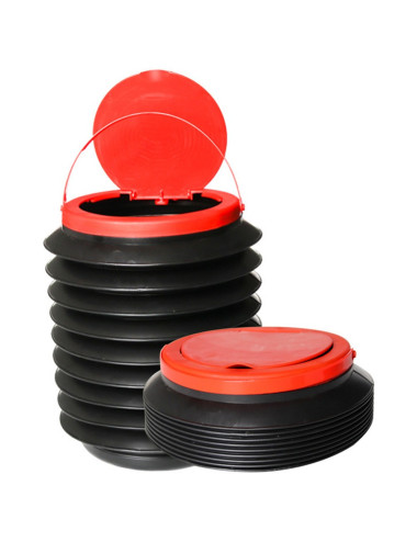 سطل بلاستيك انطوائي 4 لتر مع غطاء