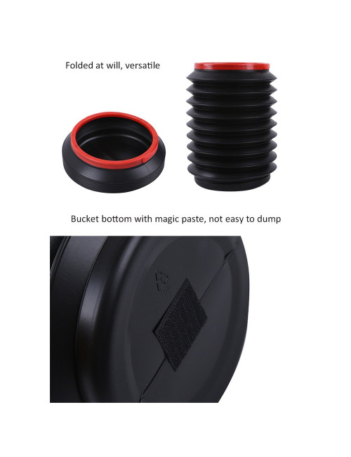 FOLDING TRASH CAN WITH LID 4LTR