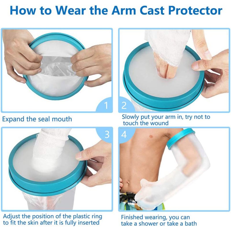 E340600 WATERPROOF CAST/BANDAGE PROTECTOR FOR CHILDREN LONG ARM 340*600MM