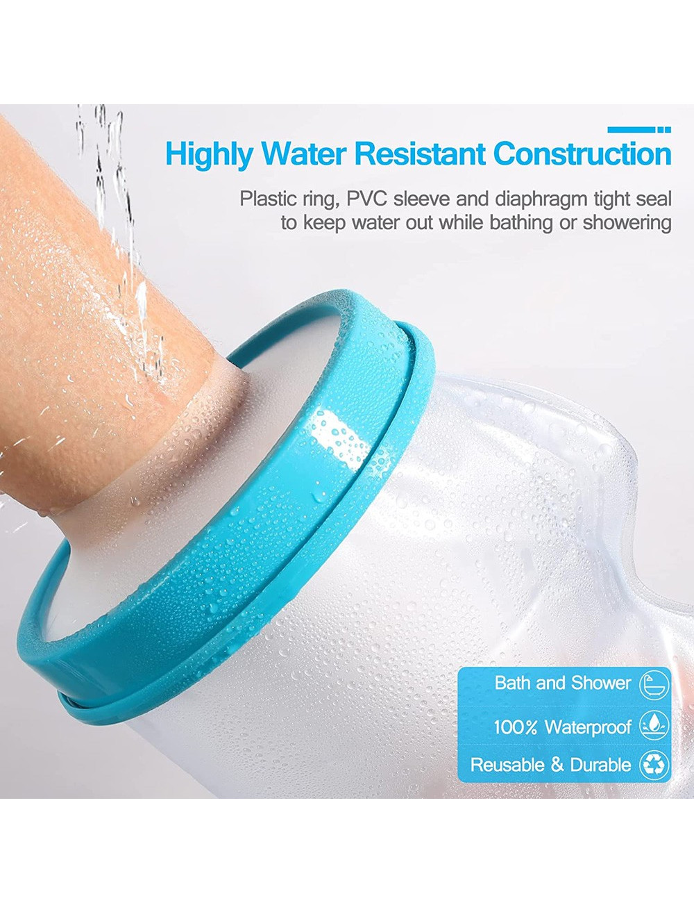 C340600 WATERPROOF CAST/BANDAGE PROTECTOR FOR ADULT SHORT ARM (ENLARGED) 340*600MM