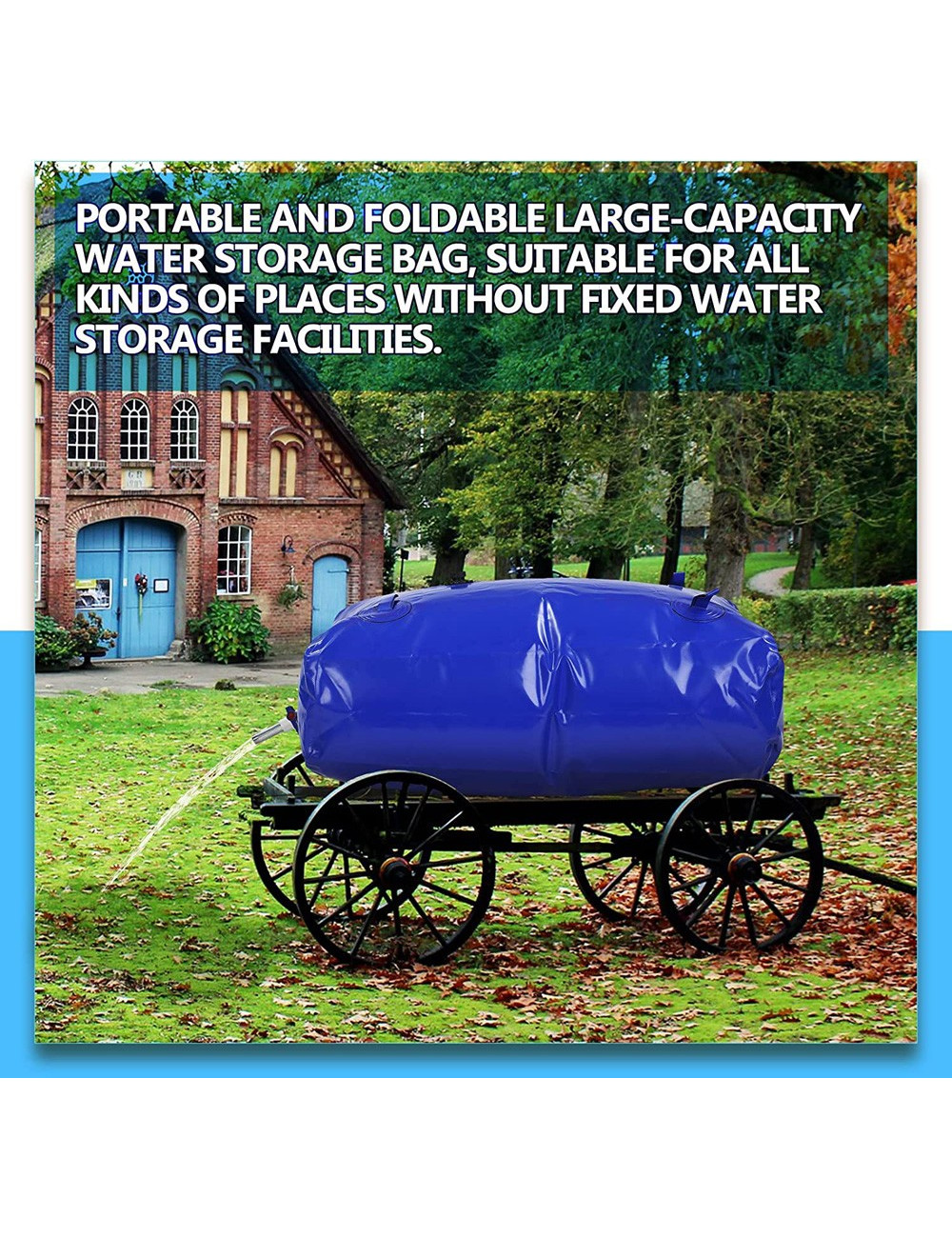 PVC WATER BAG 6000L 300×200×100CM 0.9MM
