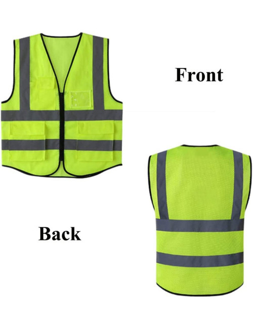 REFLECTIVE SAFETY VEST 120 GMS YELLOW - XL