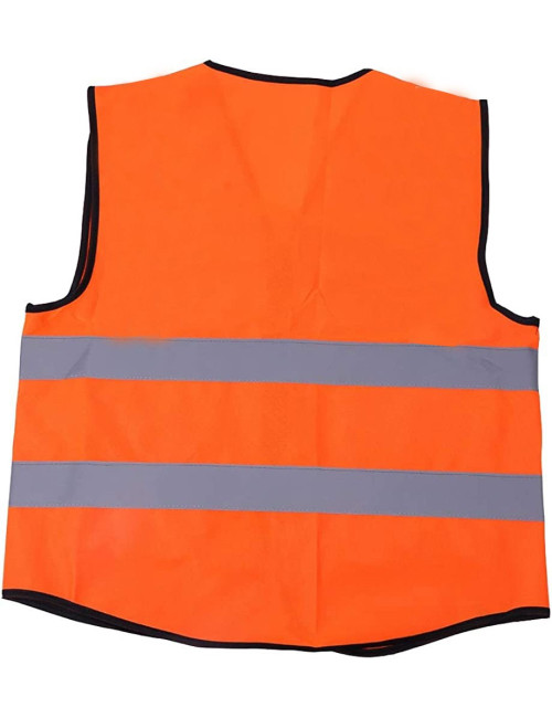 SAFETY VEST WITH 3 POCKET ORANGE 120G