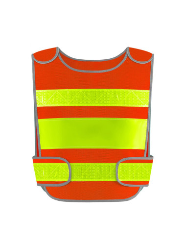 جاكيت سلامة احمر فسفوري مخرم