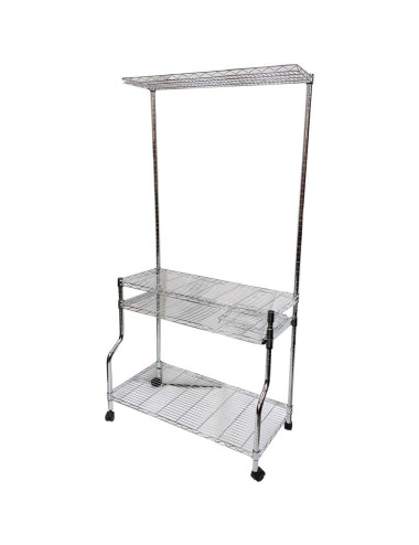 CHN-YT-32 86 X 45 X 180 CM رف كروم مكتبي متحرك