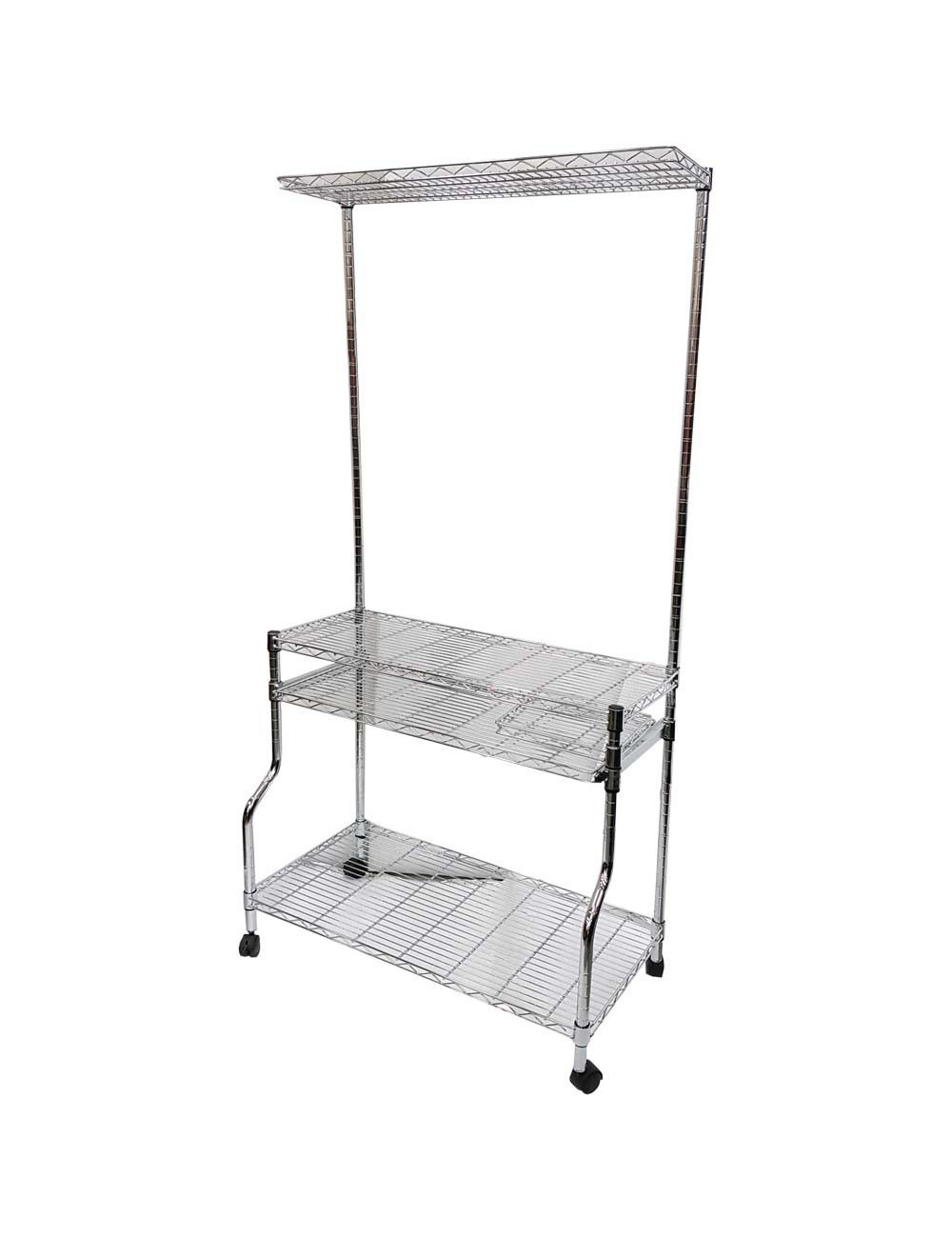 CHN-YT-32 86 X 45 X 180 CM رف كروم مكتبي متحرك